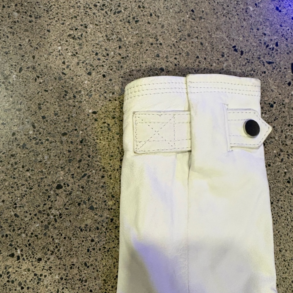 Joie White Leather Jacket - Picture 5 of 7